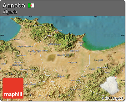 Satellite Map of Annaba
