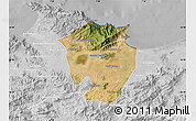 Satellite Map of Annaba, lighten, desaturated