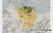 Satellite Map of Annaba, lighten, semi-desaturated