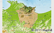 Satellite Map of Annaba, physical outside