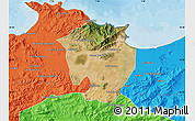 Satellite Map of Annaba, political outside
