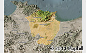 Satellite Map of Annaba, semi-desaturated
