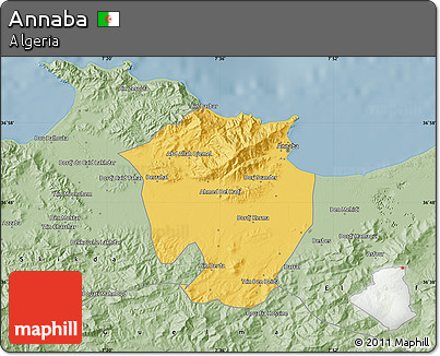 Savanna Style Map of Annaba