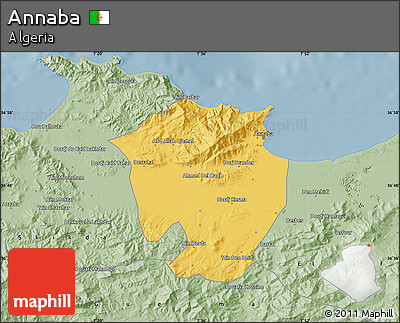 Savanna Style Map of Annaba