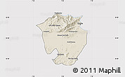 Shaded Relief Map of Annaba, cropped outside