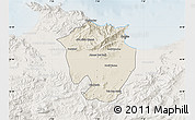 Shaded Relief Map of Annaba, lighten