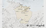 Shaded Relief Map of Annaba, lighten, semi-desaturated