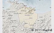 Shaded Relief Map of Annaba, semi-desaturated