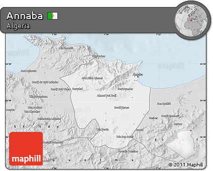 Silver Style Map of Annaba