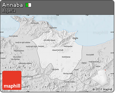 Silver Style Map of Annaba
