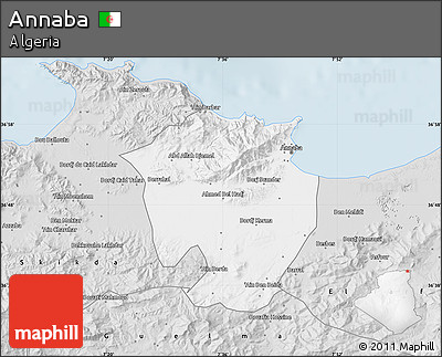 Silver Style Map of Annaba