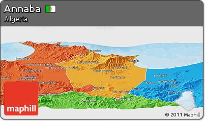 Political Panoramic Map of Annaba