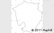 Blank Simple Map of Annaba, cropped outside, no labels