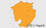 Political Simple Map of Annaba, cropped outside