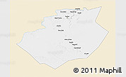 Classic Style 3D Map of Bechar, single color outside