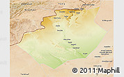 Physical 3D Map of Bechar, satellite outside