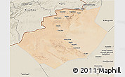 Satellite 3D Map of Bechar, shaded relief outside
