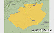 Savanna Style 3D Map of Bechar