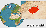 Satellite Location Map of Bechar