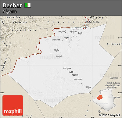 Classic Style Map of Bechar