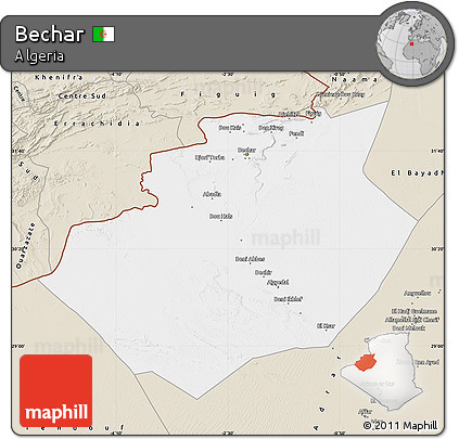Classic Style Map of Bechar