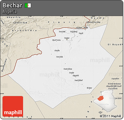 Classic Style Map of Bechar