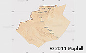 Satellite Map of Bechar, cropped outside