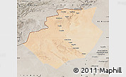 Satellite Map of Bechar, semi-desaturated