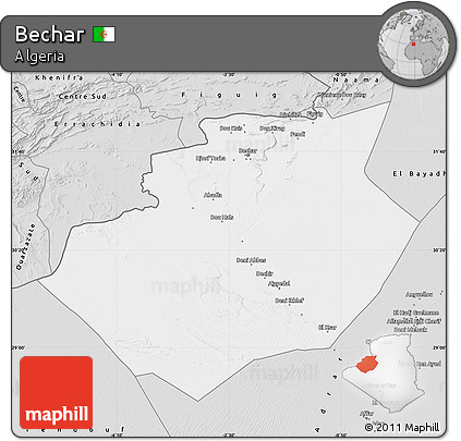 Silver Style Map of Bechar