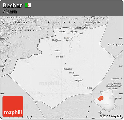 Silver Style Map of Bechar
