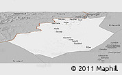 Gray Panoramic Map of Bechar