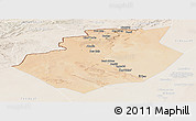 Satellite Panoramic Map of Bechar, lighten