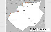 Gray Simple Map of Bechar