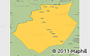 Savanna Style Simple Map of Bechar