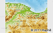 Physical Map of Bejaia