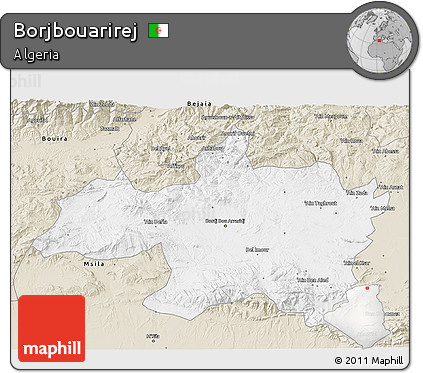 Classic Style 3D Map of Borjbouarirej