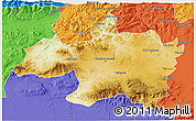 Physical 3D Map of Borjbouarirej, political outside