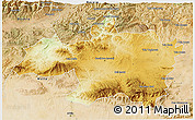 Physical 3D Map of Borjbouarirej, satellite outside