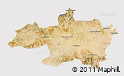 Satellite 3D Map of Borjbouarirej, cropped outside