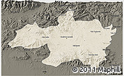Shaded Relief 3D Map of Borjbouarirej, darken