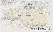 Shaded Relief 3D Map of Borjbouarirej, lighten