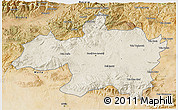 Shaded Relief 3D Map of Borjbouarirej, satellite outside