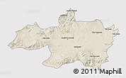 Shaded Relief 3D Map of Borjbouarirej, single color outside