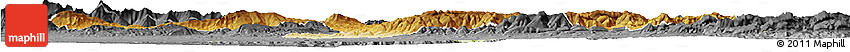 Physical Horizon Map of Borjbouarirej, darken, desaturated