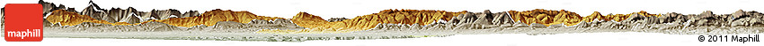 Physical Horizon Map of Borjbouarirej, semi-desaturated