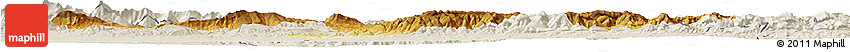 Physical Horizon Map of Borjbouarirej, shaded relief outside