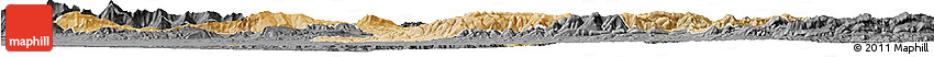 Satellite Horizon Map of Borjbouarirej, darken, desaturated