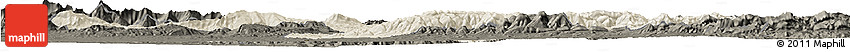Shaded Relief Horizon Map of Borjbouarirej, darken