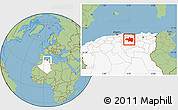 Savanna Style Location Map of Borjbouarirej, highlighted country