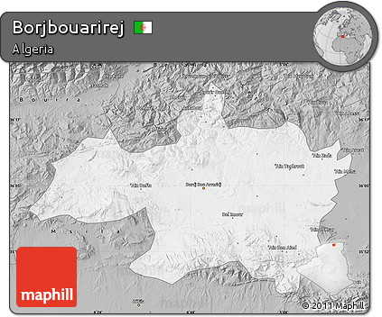 Gray Map of Borjbouarirej